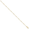 14K Polished Cube Stations 7.75 inch Bracelet