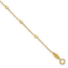 14K Polished Cube Stations 7.75 inch Bracelet