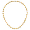 14K Polished and Satin 5.5mm Puffed Circles 17.75 inch Necklace