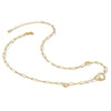14K Paperclip Link Heart 16in w/2in ext. Necklace