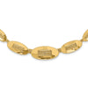 14K Polished and Textured Fancy Plus 2in ext. Necklace