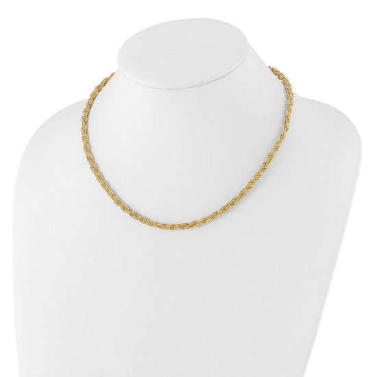14K Polished Fancy Bold Link Necklace