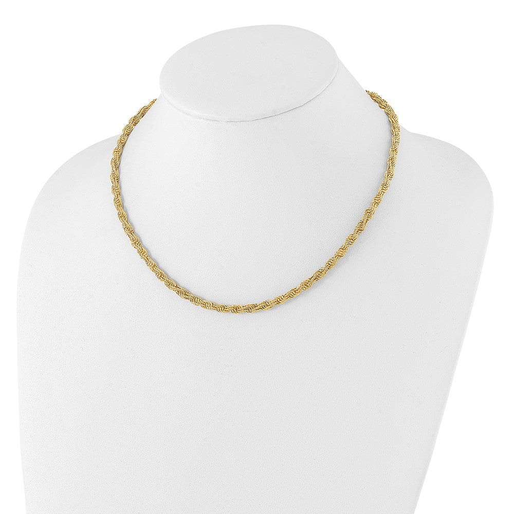 14K Polished Fancy Bold Link Necklace