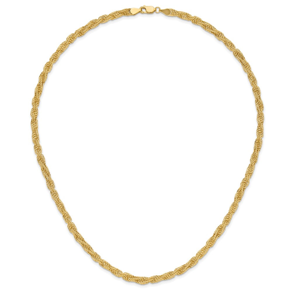 14K Polished Fancy Bold Link Necklace