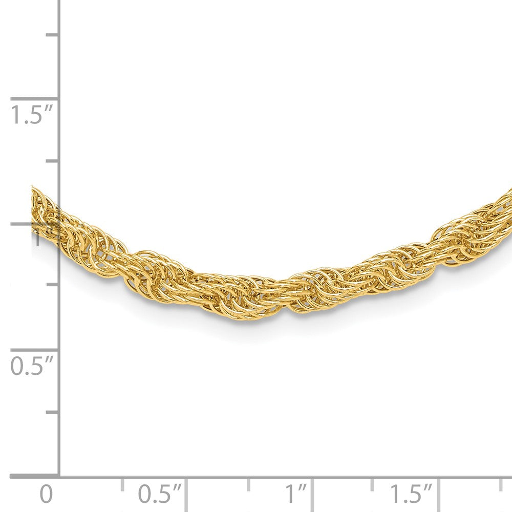 14K Polished Fancy Bold Link Necklace