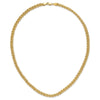14K Polished 5.3mm Fancy Triple Link 18 inch Necklace