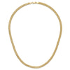 14K Polished 4.5mm Fancy Diamond-cut Link 18 inch Necklace