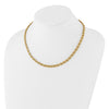14K Polished Fancy Link Necklace