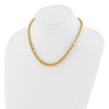 14K Polished and Graduated Fancy Necklace