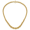 14K Polished and Graduated Fancy Necklace