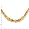 14K Polished and Graduated Fancy Necklace