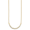 14K Two-tone Beaded 18in Necklace
