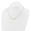 14K Two-tone Beaded 18in Necklace