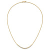 14K Two-tone Beaded 18in Necklace