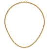 14K Polished 4.25mm Fancy Oval Cable Link 17.5 inch Necklace