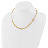 14K Polished Fancy Cable Link Necklace