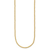 14K Polished and Diamond-cut Round Beaded 18 inch Necklace