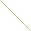 14K Polished and Diamond-cut Round Beaded 7.5 inch Bracelet