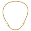 14K Polished Fancy Oval Links Curb Necklace