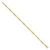 14K Diamond-cut Beaded 7.5 inch Bracelet
