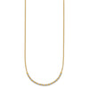 14K Two-tone Diamond-cut Beaded 18 inch Necklace