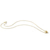 14K Polished Bee and Circle 17.5 inch Necklace