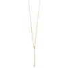 14K Polished Cross and Miraculous Medal Beaded 24.5 inch Rosary