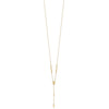 14K Polished Miraculous Medal and Cross Rosary Design 17.75 inch Y-Drop Necklace
