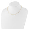 14K Polished Infinity Symbol 16 inch 3-Station Necklace Plus 2 inch Extender