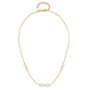 14K Polished Infinity Symbol 16 inch 3-Station Necklace Plus 2 inch Extender
