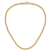 14k Polished 4.5mm Fancy Oval Link 18 inch Necklace