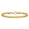 14k Polished 4.5mm Fancy Oval Link 7.5 inch Bracelet