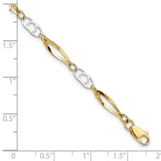 Gold Link Style Bracelets
