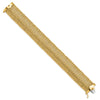14k Polished 18.75mm Mesh 7.25 inch Bracelet