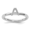 Stackable Diamond Initial Rings