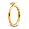 Stackable Diamond Initial Rings