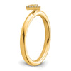 Stackable Diamond Initial Rings