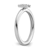 Stackable Diamond Initial Rings