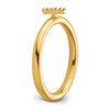 Stackable Diamond Initial Rings