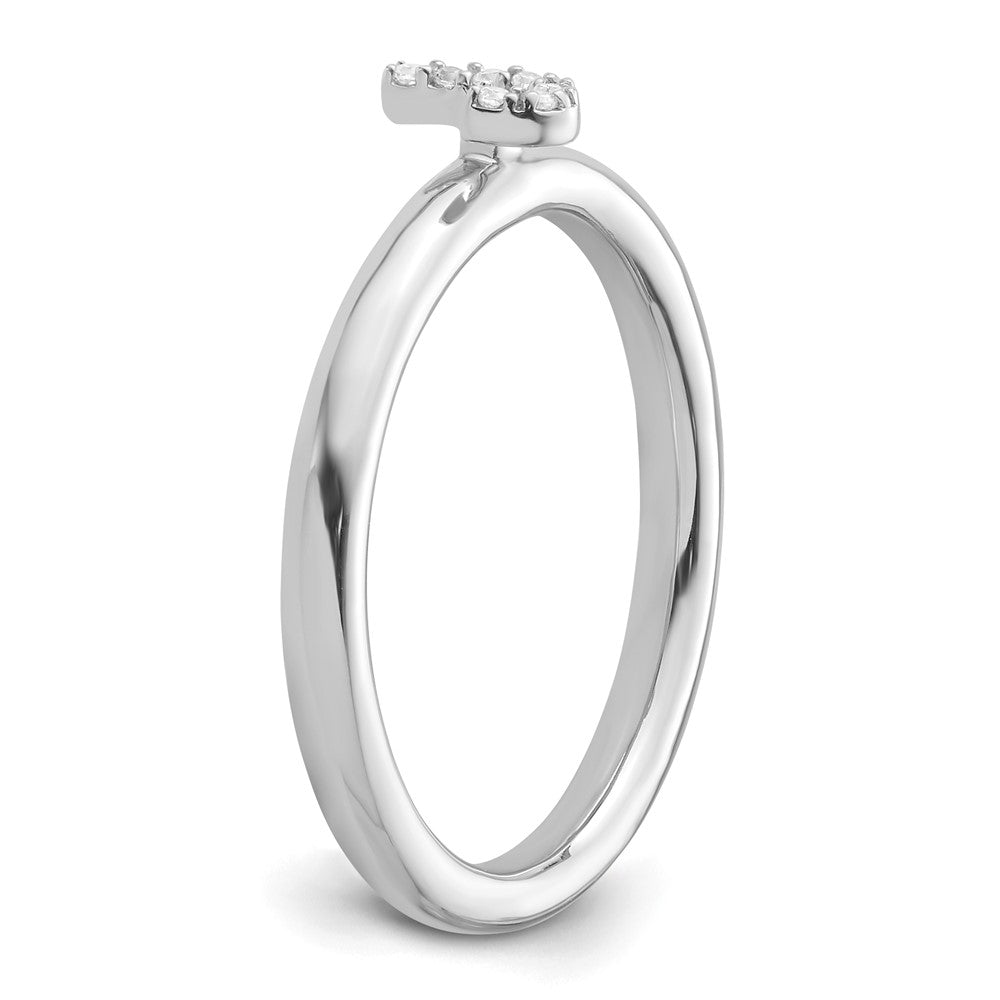 Stackable Diamond Initial Rings