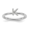 Stackable Diamond Initial Rings