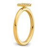 Stackable Diamond Initial Rings