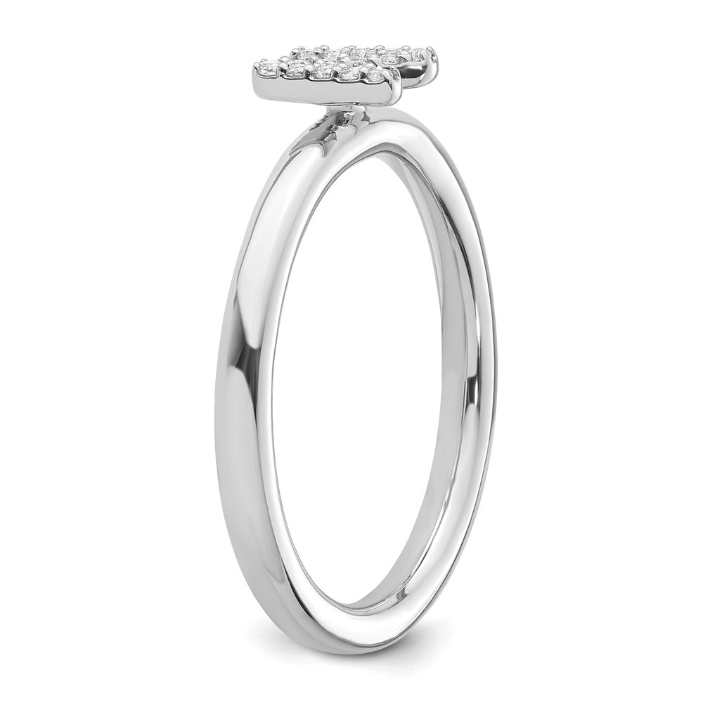 Stackable Diamond Initial Rings