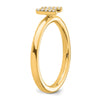 Stackable Diamond Initial Rings