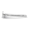 Stackable Diamond Initial Rings — 14k White Gold