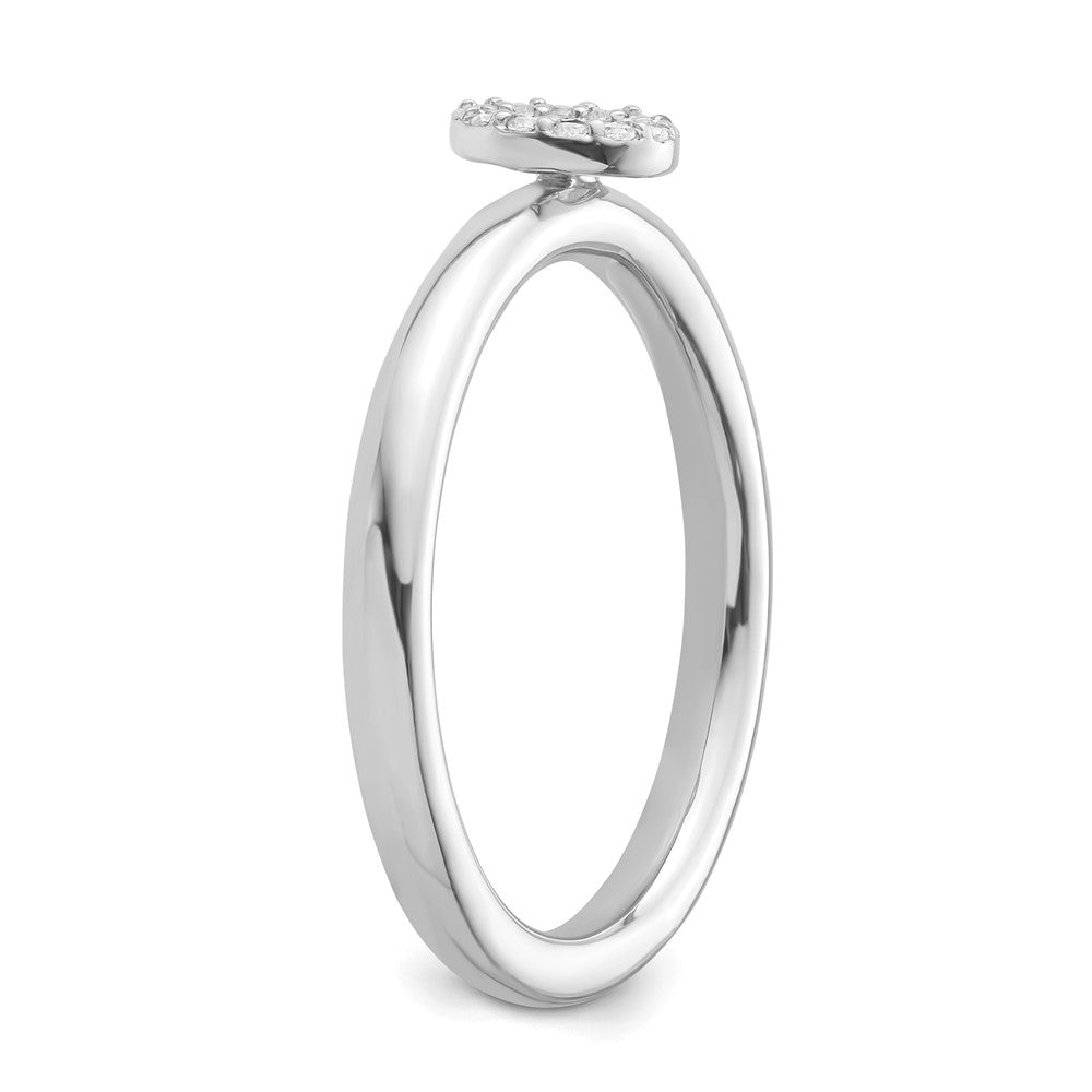 Stackable Diamond Initial Rings