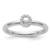 Stackable Diamond Initial Rings