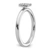 Stackable Diamond Initial Rings