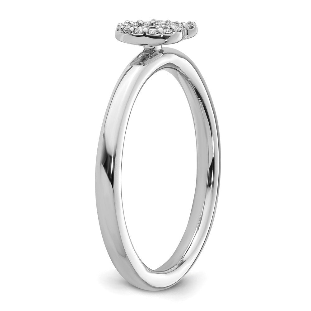 Stackable Diamond Initial Rings
