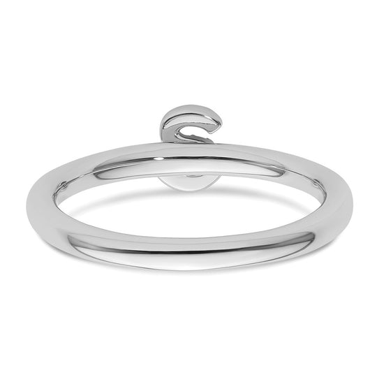 Stackable Diamond Initial Rings